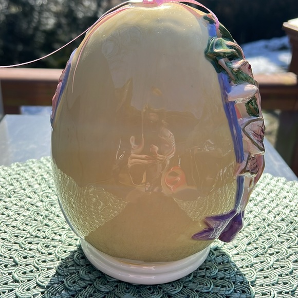 NWT Blue Sky, Tea Light Candle House Lily Easter Egg HE IS RISEN INDEED - Picture 9 of 10